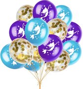 Feestdecoratie - Verjaardag ballon decoraties - 15 stuks - Multikleur