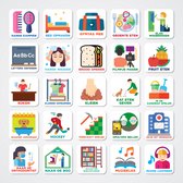 Brute Strength - Magnetische pictogrammen voor weekplanner planbord (4) - 50 stuks - voor kinderen - dagritme – autisme planner - magneetjes - routine - editie 3 gekleurd