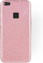 HB Hoesje Geschikt voor Huawei P10 Lite - Glitter Back Cover - Roze