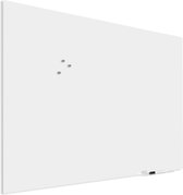 IVOL Glassboard Wit 100 x 150 cm - Magneetbord - Beschrijfbaar - Magnetisch prikbord
