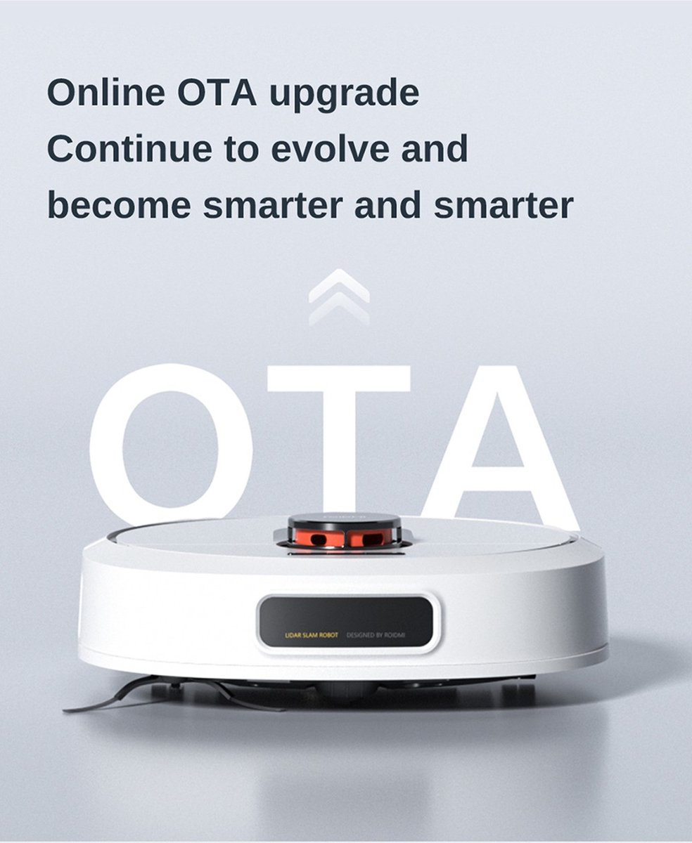 Roidmi EVA Robotstofzuiger met Dweilfunctie - Wit - afbeelding 2