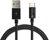 4smarts USB-A naar USB-C Kabel 1 Meter Zwart Geschikt voor Opladen en Data Synchronisatie