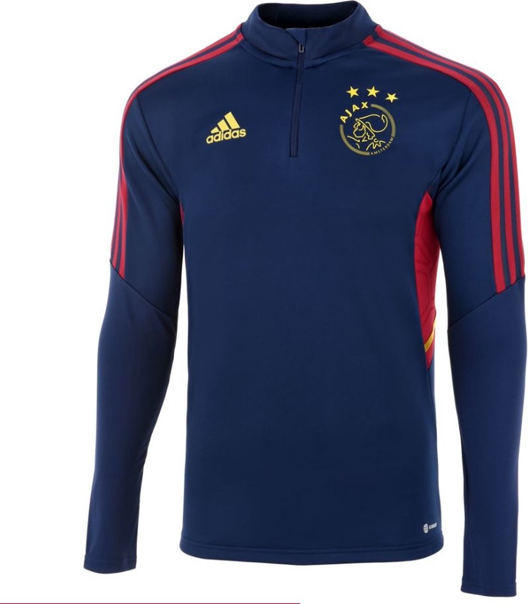 Ajax track top senior 2022-2023 blauw Maat M - ajax kleding- Ajax Amsterdam -