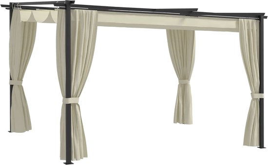 VidaXL Markisenbespannung In Creme, 4 X 3,5 M – Sonnenschutz Für Terrasse & Garten