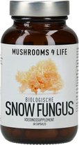 Mushrooms4Life Snow Fungus Capsules BIO 60 Stuks