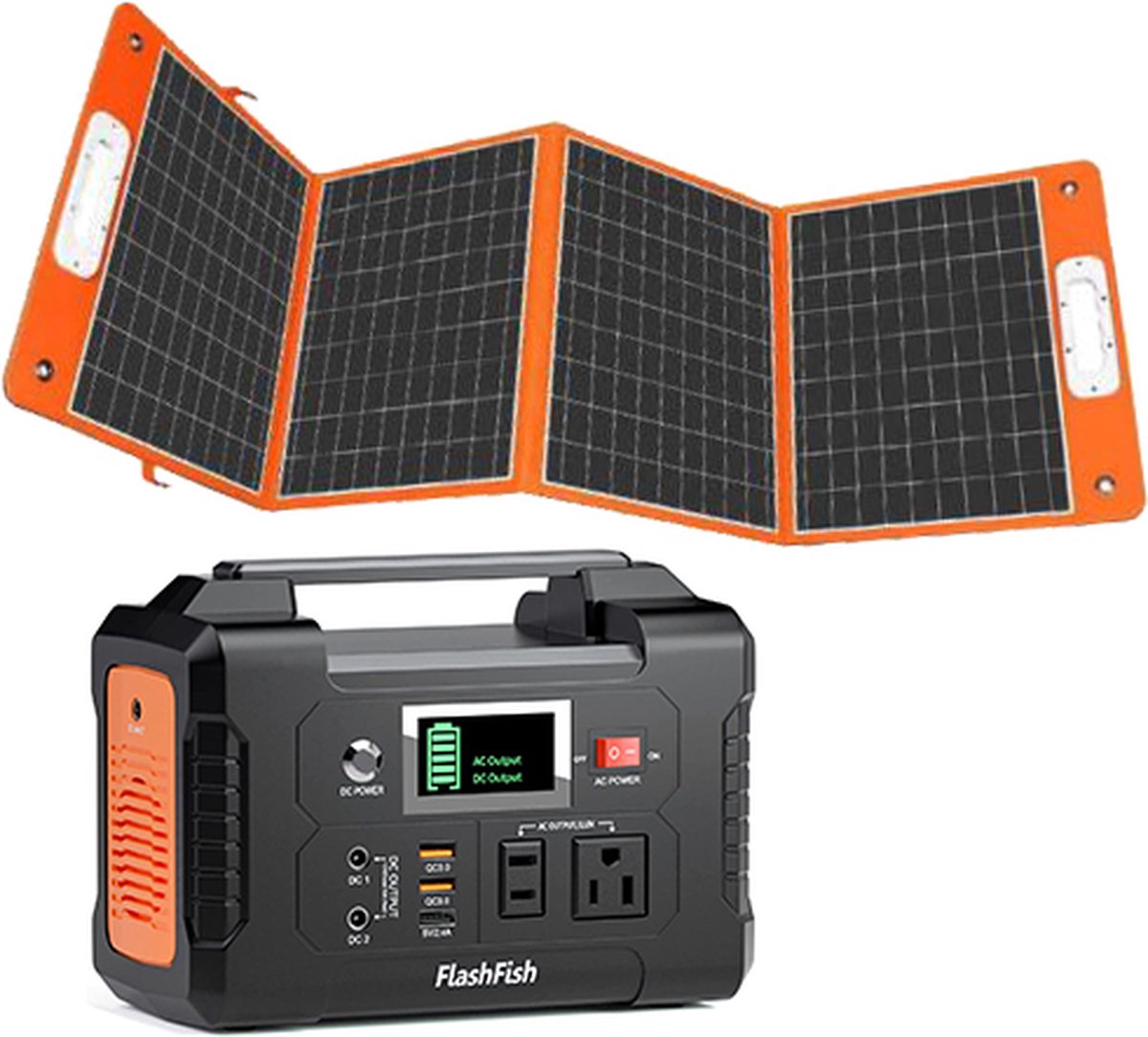 Topunive Bifaciaal Opvouwbaar Zonnepaneel 100W 18V