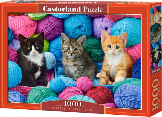 Castorland Kittens in Yarn Store Jeu de puzzle 1000 pièce(s) Animaux