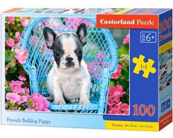 Castorland French Bulldog Puppy – Puzzel – 100 stukjes – Puppy – Premium kwaliteit