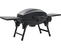 vidaXL Gasbarbecue met kookzone zwart