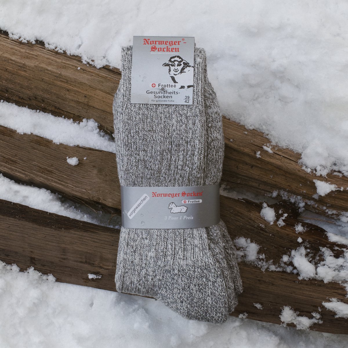 GoWith - wollen sokken - noorse sokken - 3 paar - wintersokken - thermosokken - huissokken - dames sokken - maat 43-46