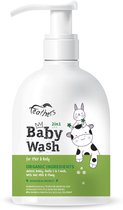 Feathers - Geitenmelk en Honing - Baby Wash 2 in 1 (Shampoo en Zeep) - 300 ml