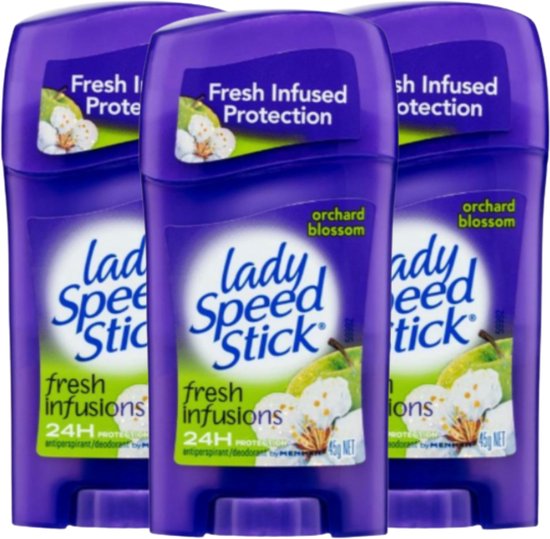 Lady Speed Stick Orchard Blossom Deodorant Stick 3 x 45g Deodorant Vrouw
