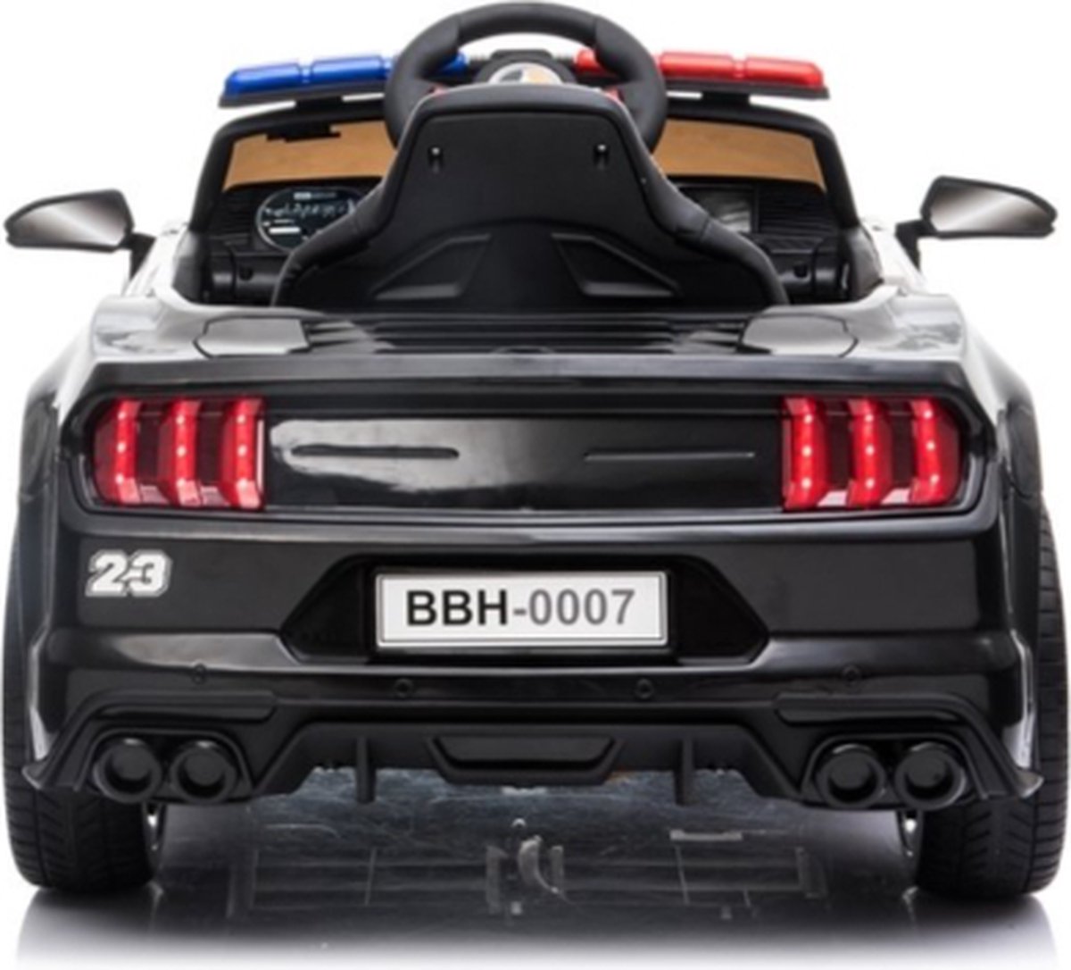 FINOOS Voiture électrique Enfant Police SUV – 12V, Sirène, Portes Ouvrables, Télécommande 2.4 GHz