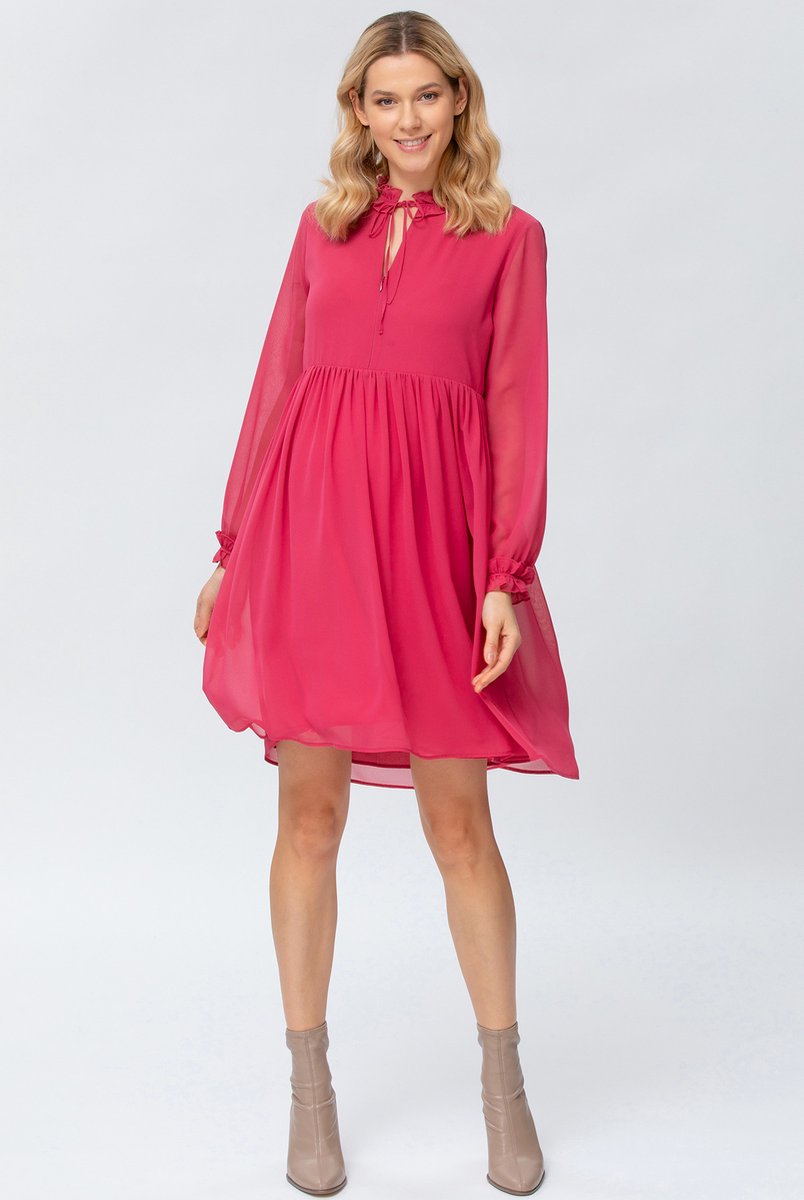 PIETRO Brunelli MILKY DRESS MATILDE GARNET ROSE S
