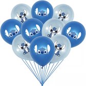 Stitch ballonnen - Disney - Lilo and Stitch - 12 stuks - Verjaardag - Kinderfeestje