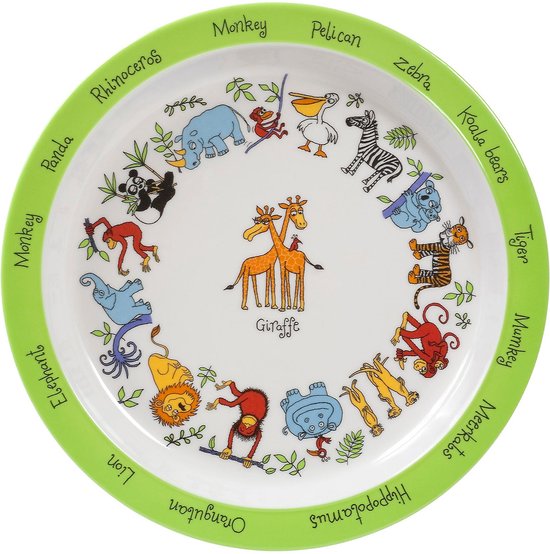 Jungle Dieren kinder melamine bord - Tyrrell Katz van Jung — afbeelding 2