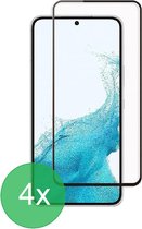 Screenprotector Geschikt voor: Samsung Galaxy S22 Full 4x - screen protector - volledige glas - bescherming - beschermglas - ZT Accessoires