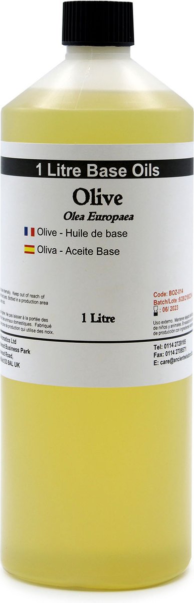 Goedkoopste Basis Olie - Olijf Olie - 1 Liter - Aromatherapie - Basisolie - Draagolie - Basisolie Voor Etherische Oliën