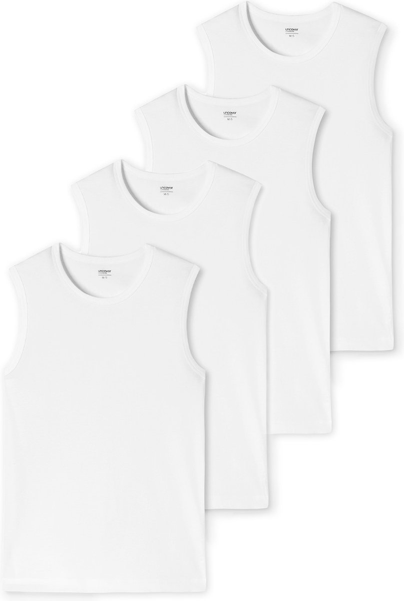 uncover by Schiesser Heren onderhemd 4 pack Basic
