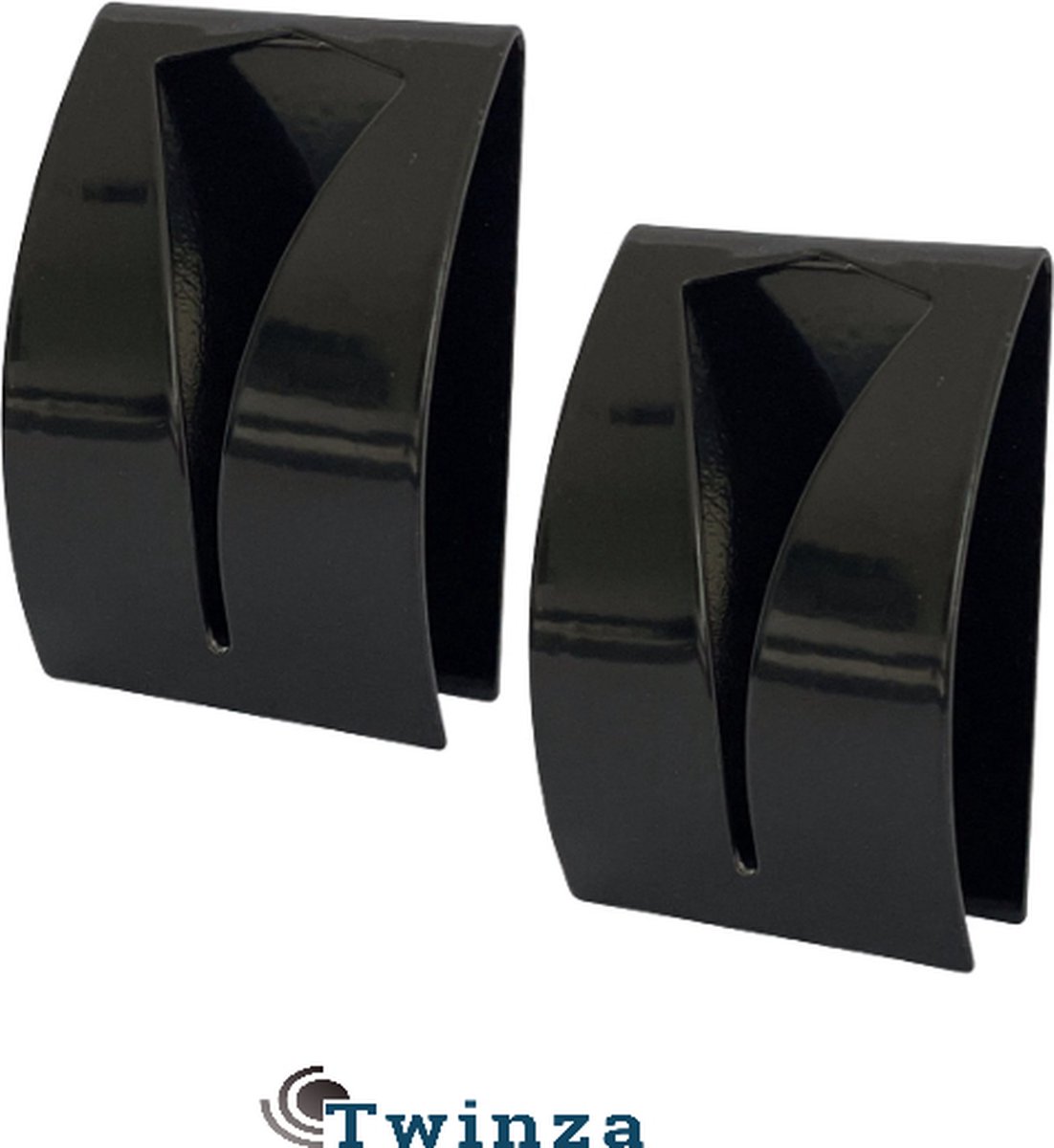 8 Stuks RVS Handdoekhouders - Handdoek Klem - Handdoek haak - Zwart
