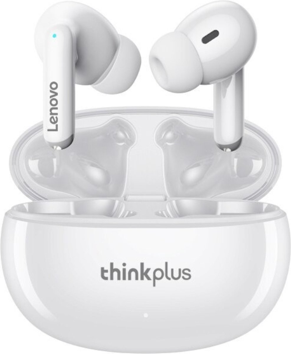 Think Plus Lenovo Draadloze Oordopjes - 5.3 Bluetooth - Wireless Earbuds - 20 uur luistertijd - Apple - Android