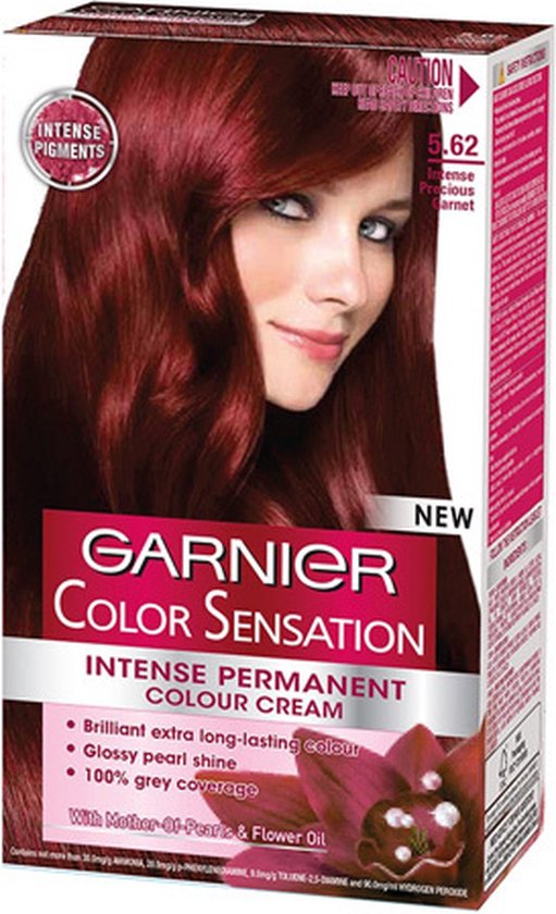 Garnier Color Sensational Intense Permanent Colour Cream 6.35 Gold Mahogany bol