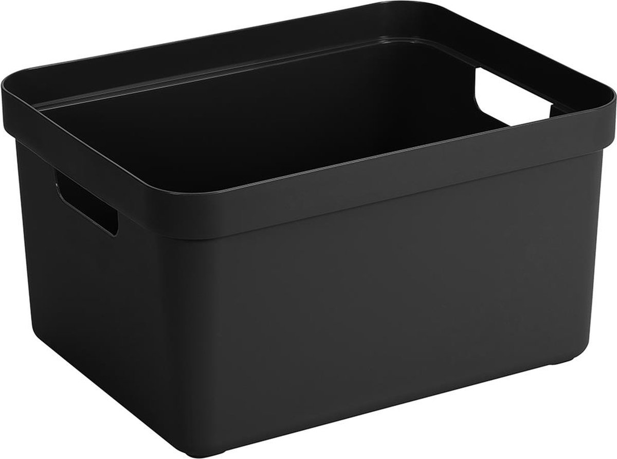 Sunware - Sigma home opbergbox 32L zwart - 44,4 x 34,2 x 24,2 cm