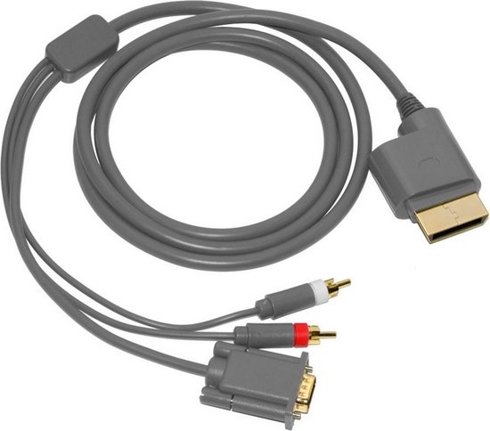 Luchten Minachting onderdak VGA AV kabel voor XBOX 360 (met Toslink) - 1,8 meter | bol.com