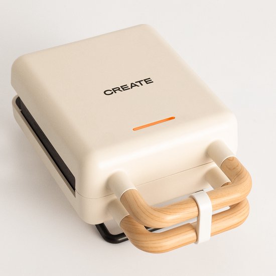 CREATE - Tosti-ijzer, grill en wafelijzer met verwisselbare platen - Gebroken wit - Individueel- STONE STUDIO — afbeelding 3
