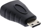 Mini HDMI - HDMI adapter - versie 2.0 (4K 60Hz) / zwart
