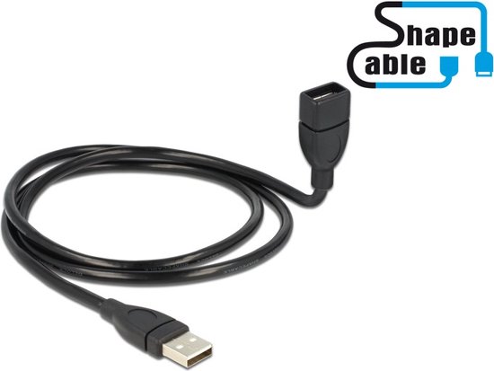 Foto: Usb verl delock a a st bu 1 00m shapecable zw