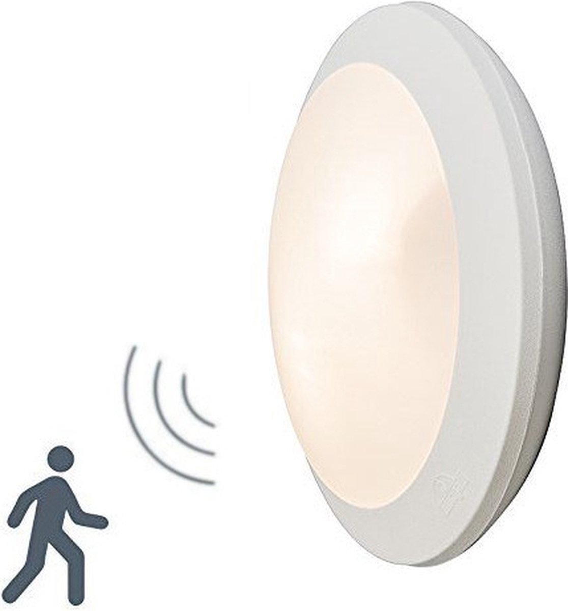 Fumagalli Berta Sensor - Tuinverlichting - Wandlamp - Wit - Mat Glas - LED Lamp