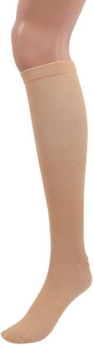 *** 2 paar Steunkousen L/xl - Compressiesokken - Skin Kleurig - Ondersteuning - van Heble® ***