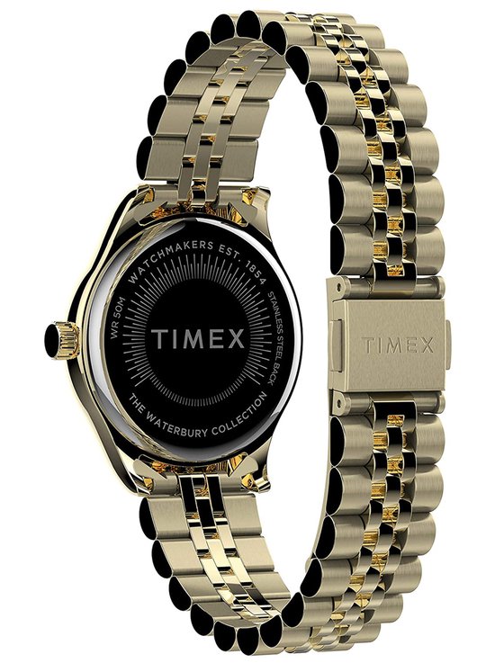 Timex Traditional TW2T74800 Horloge - Staal - Goudkleurig - Ø 33 mm