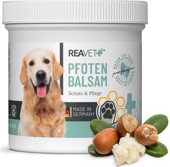 ReaVET - Potenbalsem voor Honden en Katten - Voor gebarsten en droge voetzolen - Bescherming tegen sneeuw en strooizout‎ - 120ml