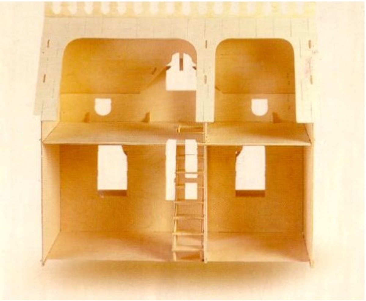 Bouwpakket Poppenhuis met Veranda 1:12 | bol