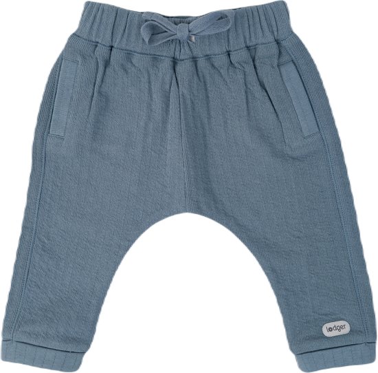 Lodger Babybroek maat 56 Jogger Katoen Hydrofiel Perfecte Pasvorm Elastische Taille OekoTex Blauw