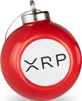 Ripple kerstbal rood | set van 2 XRP kerstballen | Crypto kerstballen set van 2 stuks | Ripple cadeau | Crypto cadeau | Bitcoin cadeau