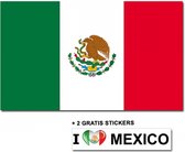 Mexicaanse vlag + 2 gratis stickers