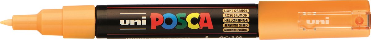 Uni POSCA paintmarker PC-1MC, 0,7 mm, zalmroze 6 stuks