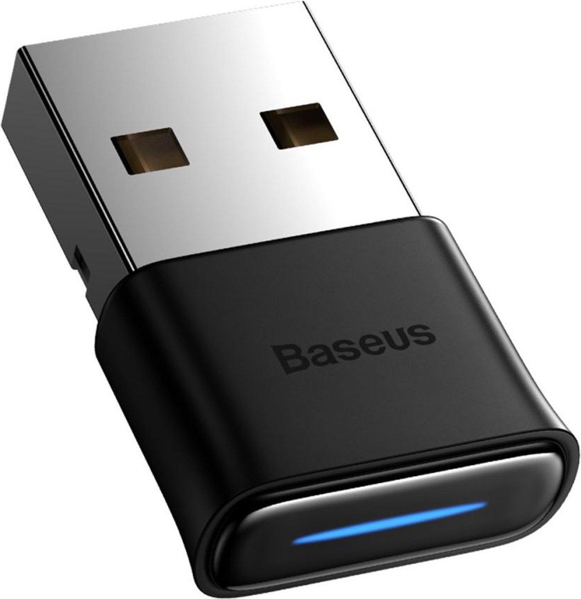 Baseus BA04 Mini Bluetooth 5.0 Receiver USB-A Adapter Zwart - Baseus
