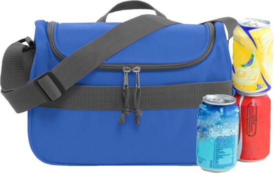 Kleine koeltas voor lunch blauw 30 x 15 x 22 cm 10 liter - Koeltassen van Klein — afbeelding 4