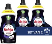 Détergent liquide Robijn Klein & Powerful Black Velvet - 2 x 34 lavages - Paquet économique