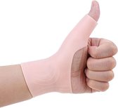 WiseGoods Orthèse de poignet en gel de Luxe - Bandage de poignet - Attelle - Attelle de pouce - Support de poignet - Santé - Bandage de compression - Bandages Beige - L