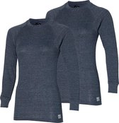 Heatkeeper thermo basic dames shirt 2-pack - antraciet - S