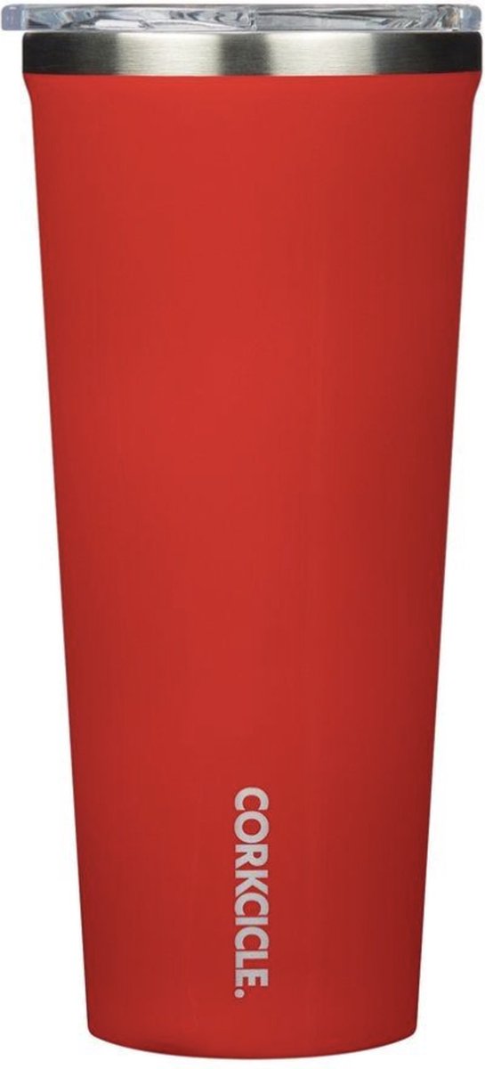 Corkcicle Tumbler 700ml 24oz - Gloss Cardinal - Roestvrijstaal -