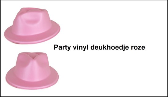 Chapeau de fête en vinyle rose taille 58/59 - fête à thème carnaval chapeau  en mousse... | bol
