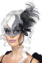 SMIFFYS - Masque vénitien noir et blanc adulte - Masques> Masques vénitiens