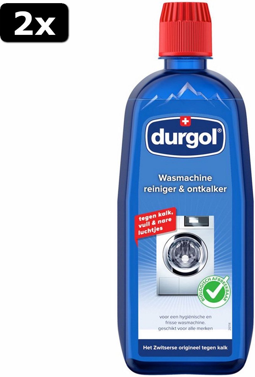 2x Durgol Wasmachine Ontkalker&reiniger