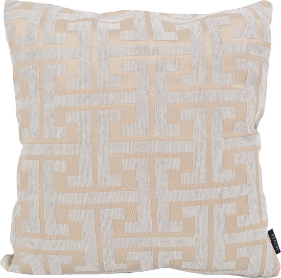 Taupe Coffee Chenille Kussenhoes | Polyester / Velvet | 45 x 45 cm